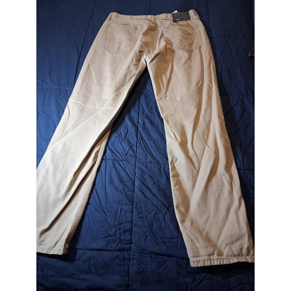 Levi's 514‎ Regular Fit Straight Leg Khaki Work Dress Casual Men's 33x32